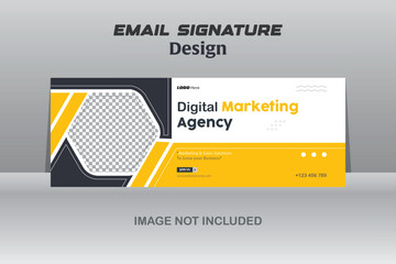 Digital marketing agency email signature. - obrazy, fototapety, plakaty