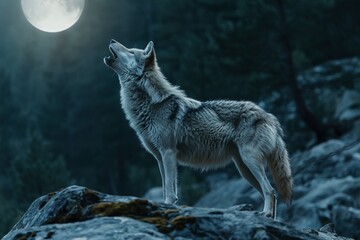 wolf in the night