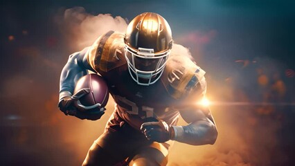 American football sportsman player