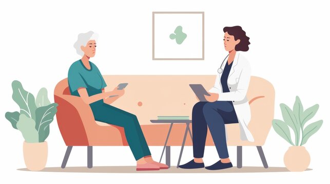 Patient and Doctor in Comfortable Consultation