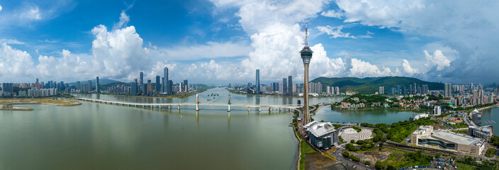 Macau Tower and Sai Van Bridge