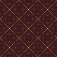 Geometric dotted brown and golden pattern. Seamless abstract modern texture for wallpapers and backgrounds
