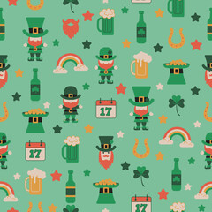 Seamless St. Patrick's Holiday Pattern 11