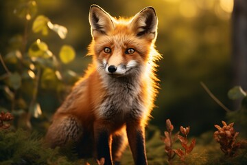 Fototapeta premium red fox vulpes