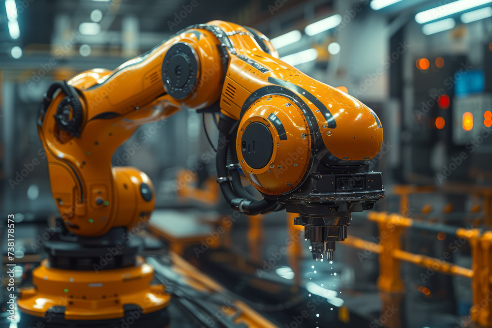 Poster the transformative impact of robotics on manufacturing and assembly processes, leading to heightened