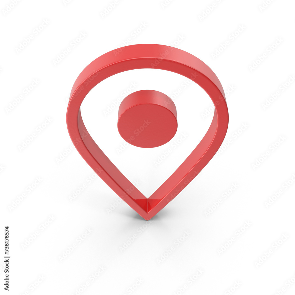 Poster 3d rendering realistic png location map pin gps pointer markers gps location symbol, maps and naviga