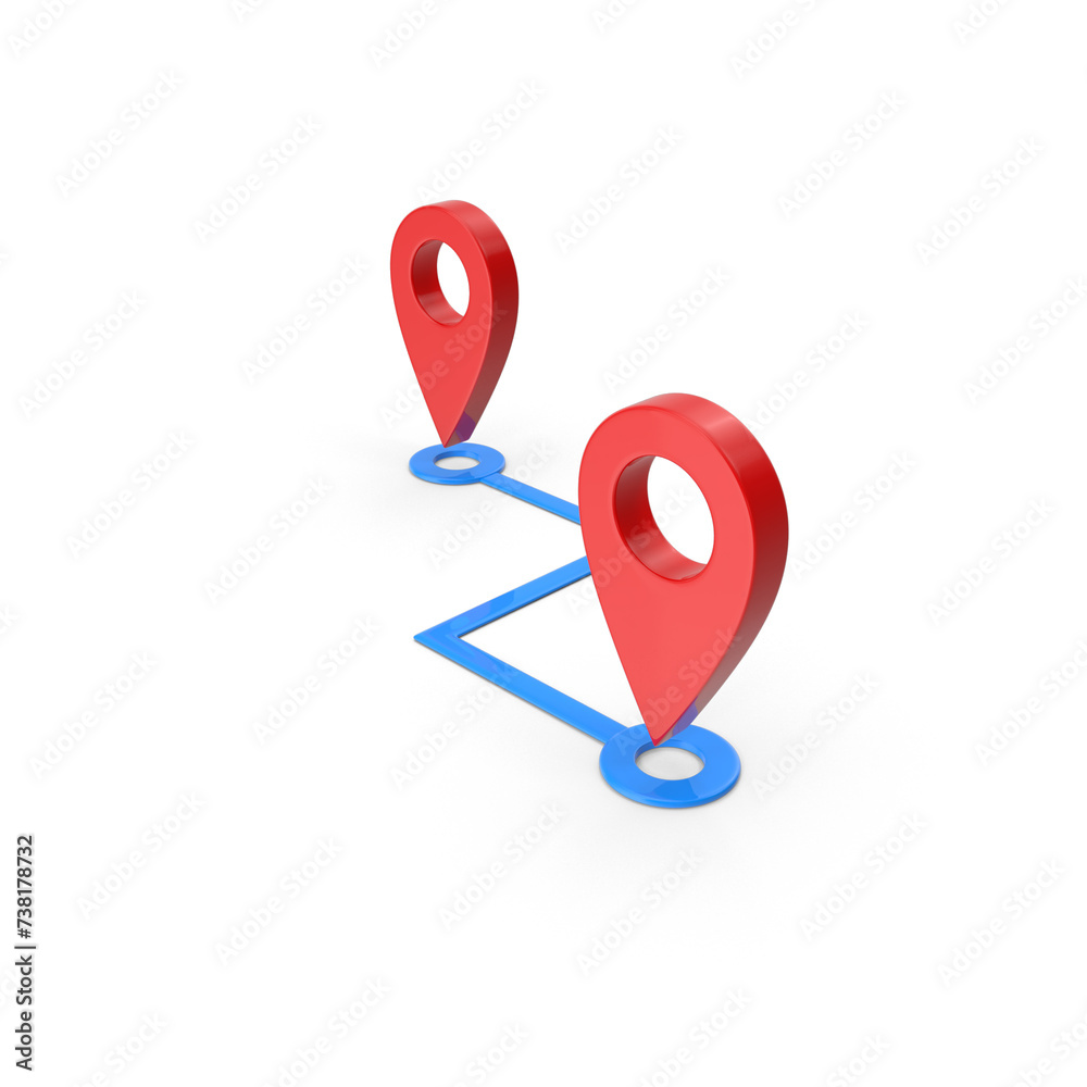 Poster 3d rendering realistic png location map pin gps pointer markers gps location symbol, maps and naviga