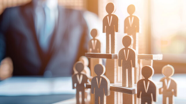 concept de hi&eacute;rarchie dans l'entreprise ou organisation pyramidale
