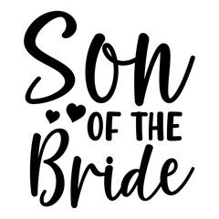 Wedding bridal shower typography design on plain white transparent isolated background for card, shirt, hoodie, sweatshirt, apparel, tag, mug, icon, poster or badge