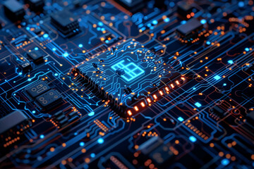 Obraz premium A circuit board with a digital display that says 88