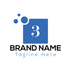 Abstract 3 letter modern initial logo design