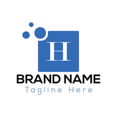Obraz premium Abstract H letter modern initial lettermarks logo design 