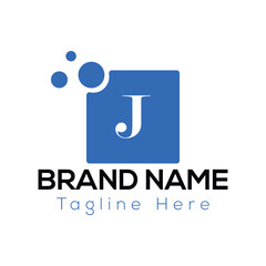 Abstract J letter modern initial lettermarks logo design	