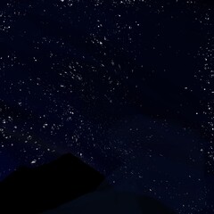 Obraz premium stars in sky , glitter space, galaxy illustration 