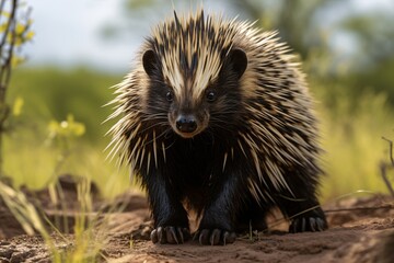 Naklejka premium closeup of a raccoon
