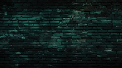 The background of the brick wall is in Dark Green color