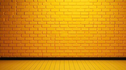 Fototapeta premium The background of the brick wall is in Mustard color.