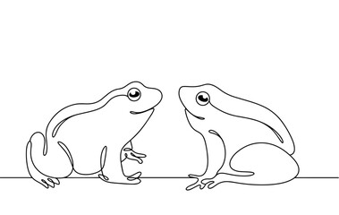 Frog. Amphibian. Pair