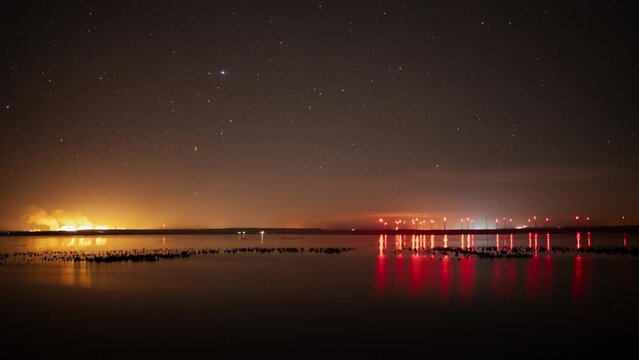 Cottbuser Ostsee bei Nacht