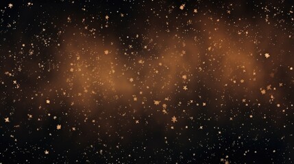 Obraz premium The background of the starry sky is in Coffee Brown color