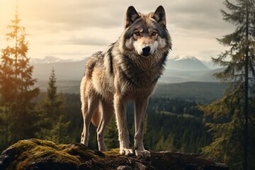 Fototapeta premium Wolf closeup