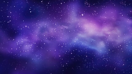 The background of the starry sky is in Purple color.
