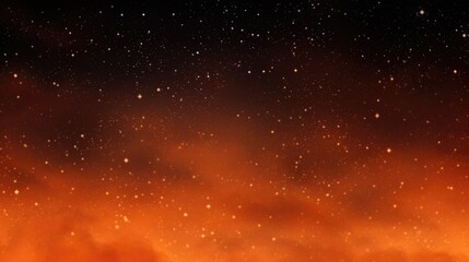 The background of the starry sky is in Tangerine color
