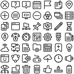 Vector of User Experience Icon Set. Perfect for user interface, new application
