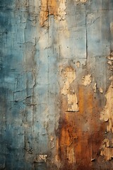 Blue Weathered Wooden Wall