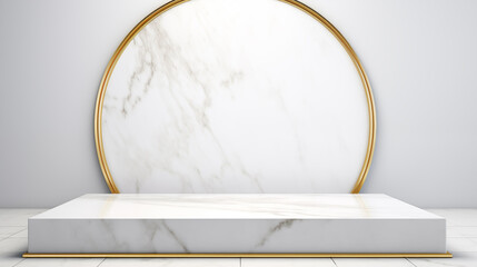 Luxury Product Showcase with Marble Material.
