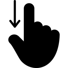 Swipe Down Icon