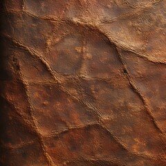 Close-up image of brown leather texture