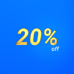 Promotional offer of a 20 discount