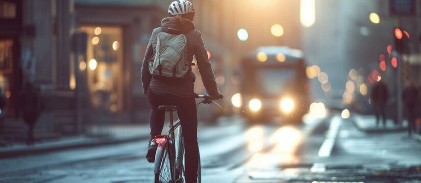 Biking within urban areas © Sona