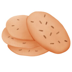 cookies isolated on white