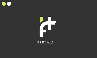  FH Alphabet letters Initials Monogram logo HF, F and H