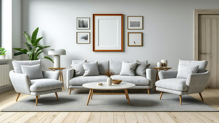Contemporary Living Room Setup, Showcasing Modern Design and Comfort in a Stylish Home Environment