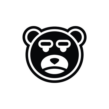 Panda Head Logo Vector Template Illustration Graphic Design