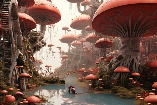 Illustration of a parallel universe