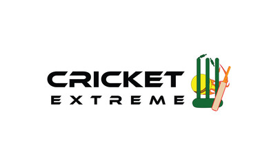 Logo, cricket logo, logo, wicket logo, ball logo , cricket Xtreme logo - obrazy, fototapety, plakaty