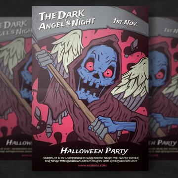Halloween Party Flyer Template 3
