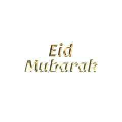 Isolated Eid Mubarak