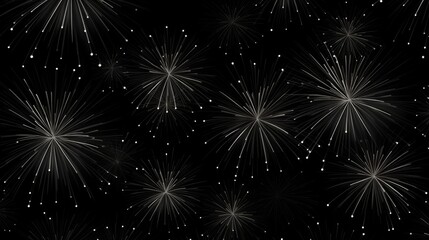 Fototapeta na wymiar Background of fireworks in Jet Black color.