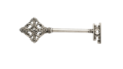 a Silver key png / transparent