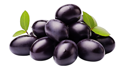 a single fresh jamun png / transparent
