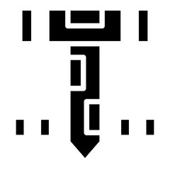 carpenter gliph icon