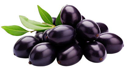 a single fresh jamun png / transparent