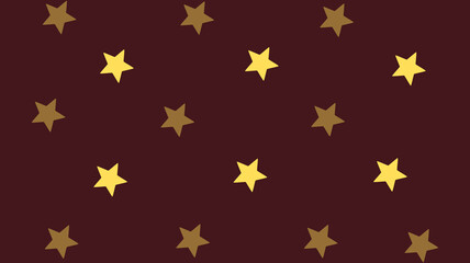 Brown background with yellow stars