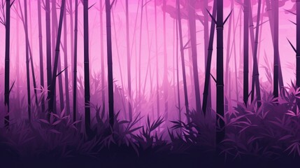 Background with bamboo forest in Mauve color