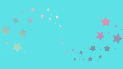 Blu background with stars